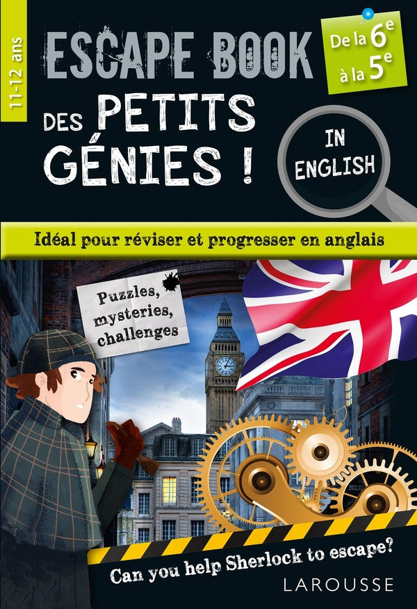 Escape book des petits génies ! : in english ; de la 6e à la 5e