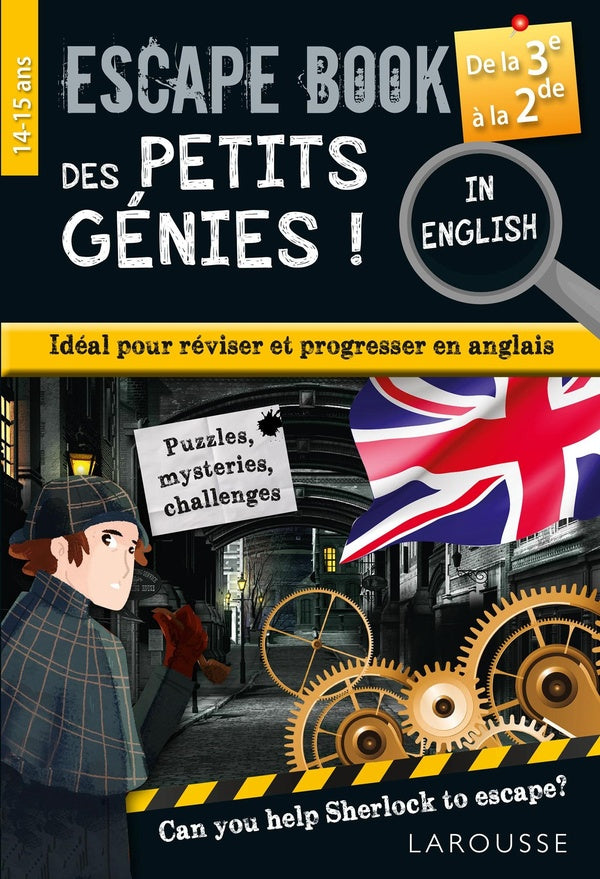 Escape book des petits génies ! : in english ; de la 3e à la 2de