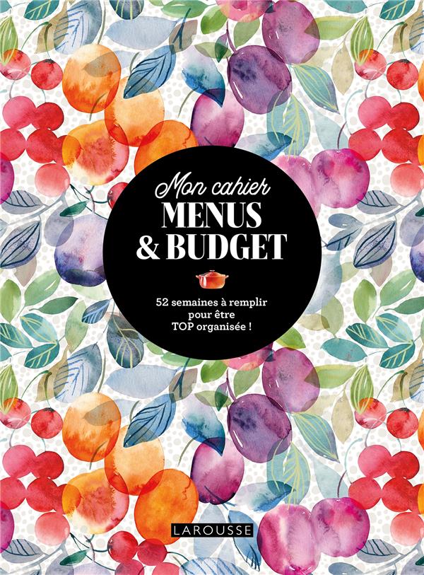 Mon cahier menus & budget : 52 semaines à remplir pour être TOP organisée !