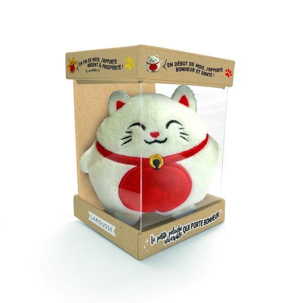 Peluche réversible chat de la fortune