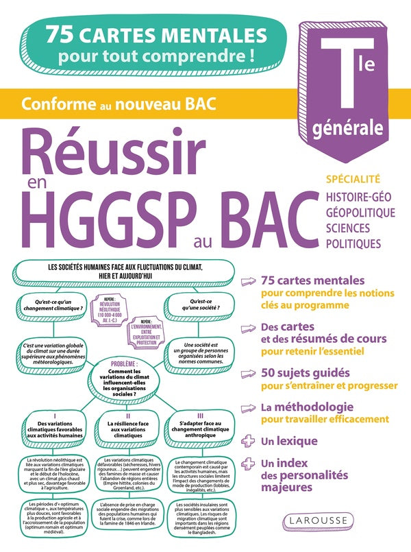 Réussir en HGGSP au bac ; Terminale générale ; 75 cartes mentales pour tout comprendre !
