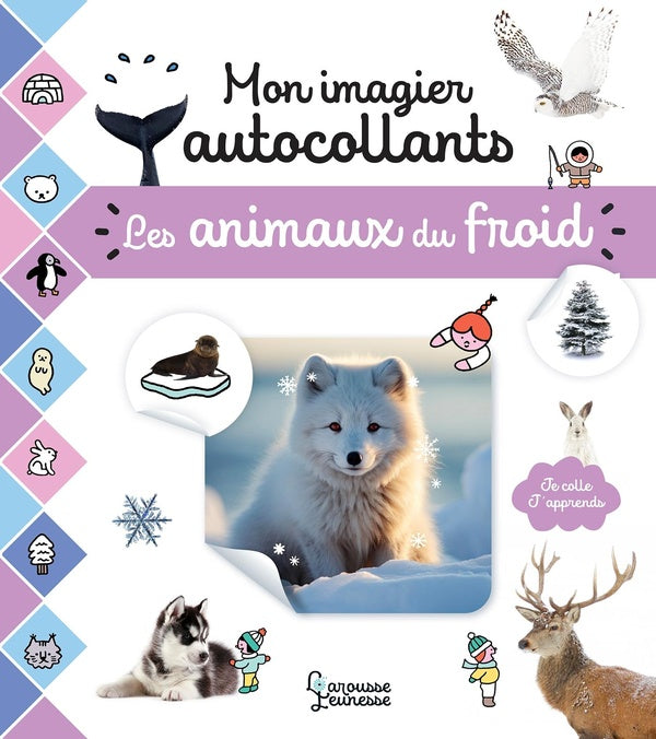 Mon imagier autocollants : Les animaux du froid