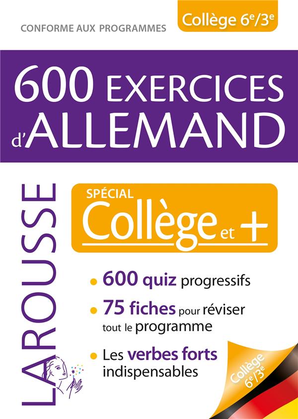 600 exercices d'allemand ; Spécial collège et +