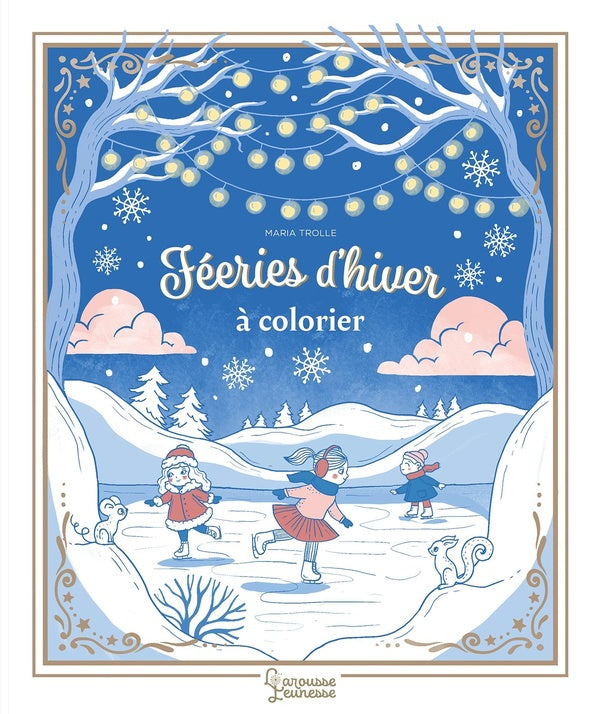Féeries d'hiver à colorier