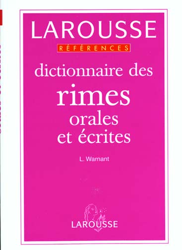Dictionnaire des rimes orales et ecrites