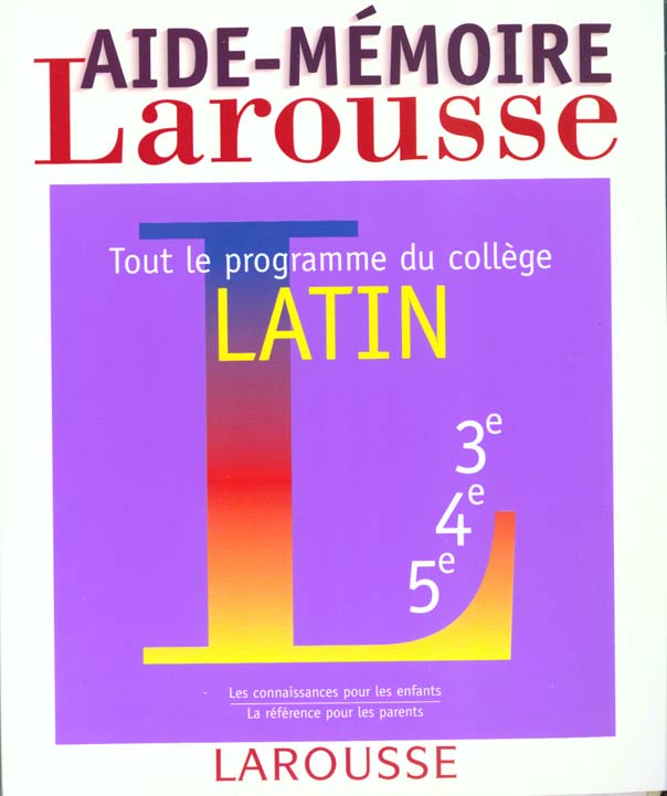 Aide-memoire latin