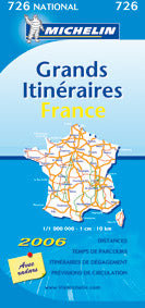 Carte routiere 726 france grands itineraires 2006 - flash vidéo