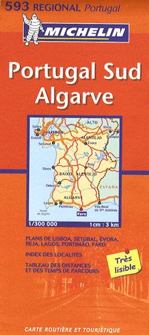 Carte routière ; Portugal sud - flash vidéo