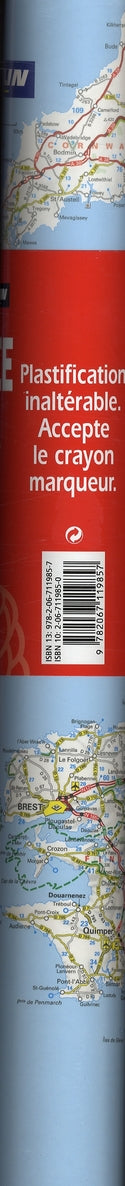 France carte plastifiée roulée