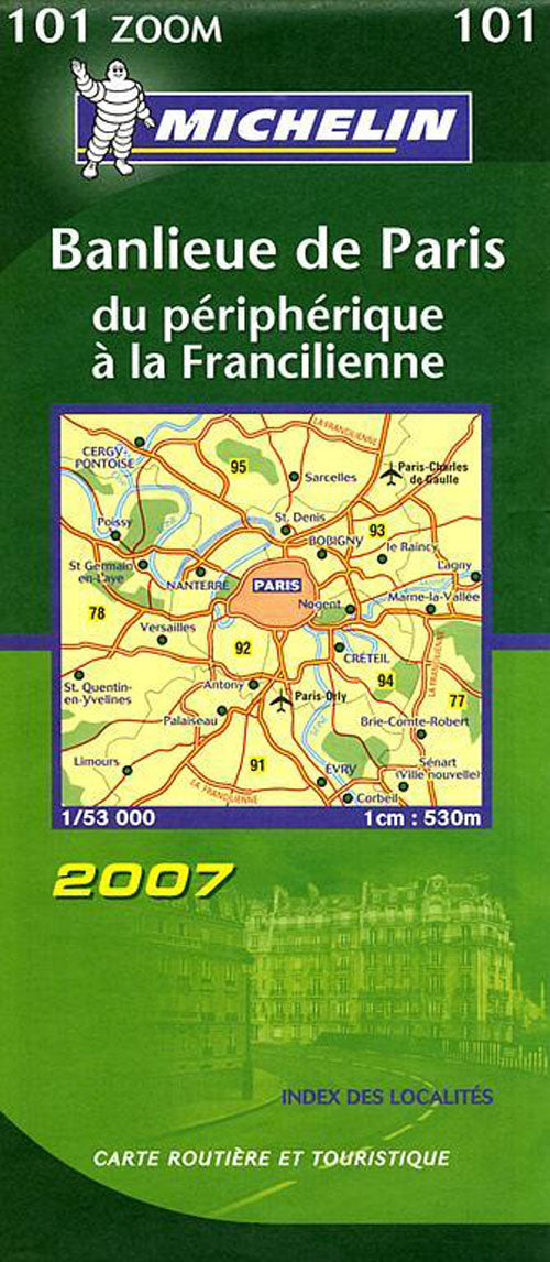 Cartes Zoom n.101 : banlieue de paris : du périphérique à la francilienne (édition 2007)