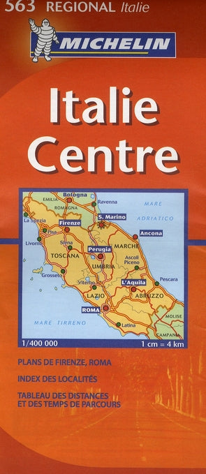 Carte routiere 563 italie centre - flash vidéo