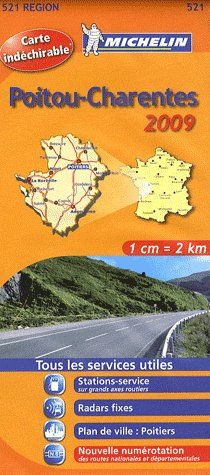 Carte routière 521 ; Poitou-Charentes 2009 - flash vidéo