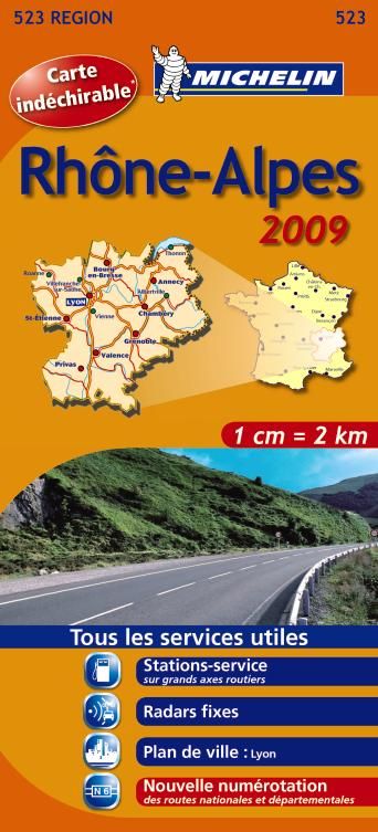 Carte routière ; Rhône Alpes (édition 2009) - flash vidéo