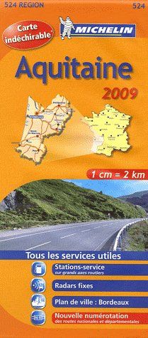 Carte routière 524 ; Aquitaine 2009 - flash vidéo