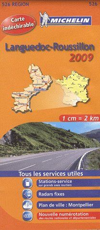 Carte routière 526 ; Languedoc Roussillon 2009 - flash vidéo