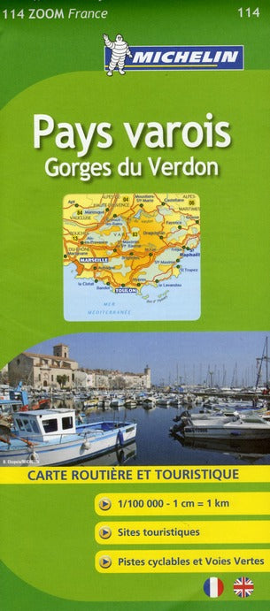 Cartes Zoom : Pays varois, gorges du Verdon ; CRZ 114