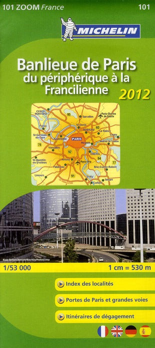Cartes Zoom n.101 : Banlieue Paris ; du périphérique à la francilienne (édition 2012)