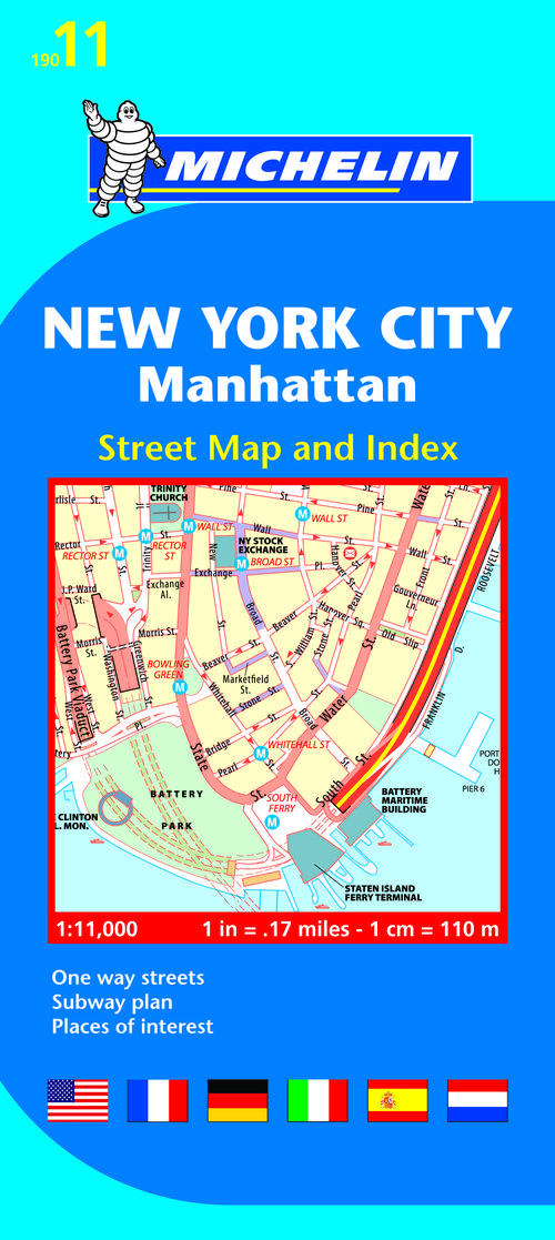 New York city ; Manhattan ; street map and index