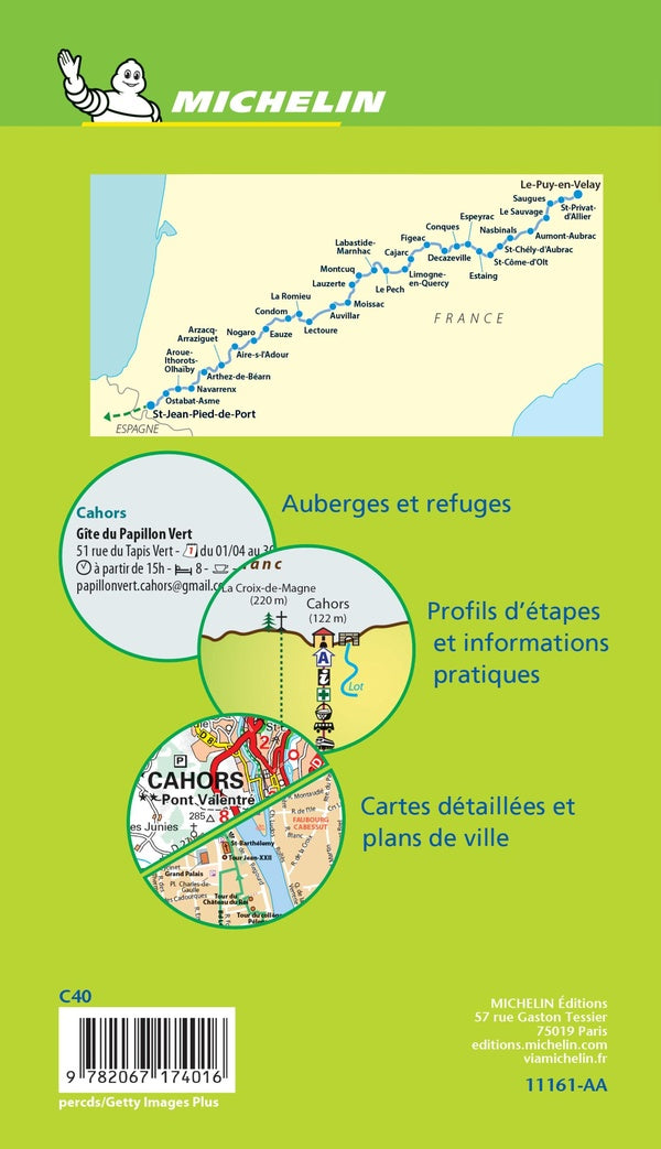 Cartes Zoom n.161 : chemins de Compostelle ; le puy-en-Velay ; Saint-Jean-Pied-de-Port (édition 2012)