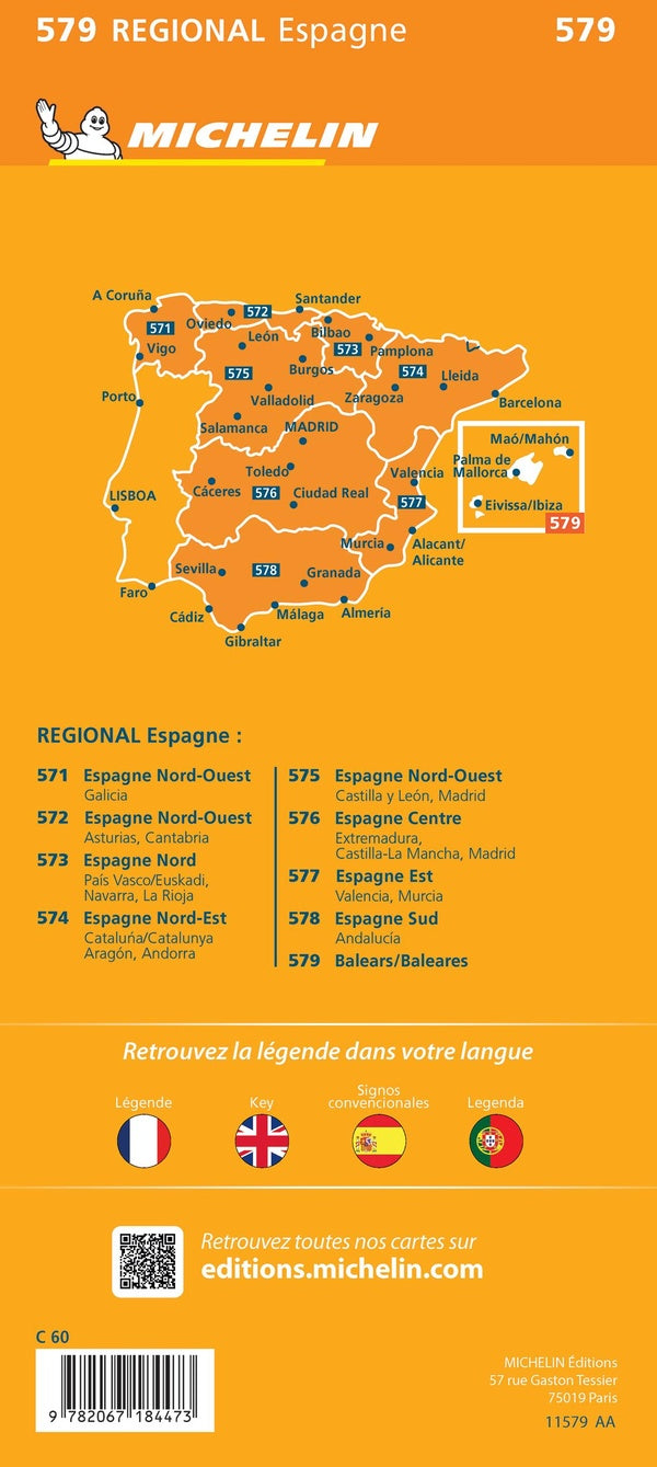 Carte regionale iles baleares