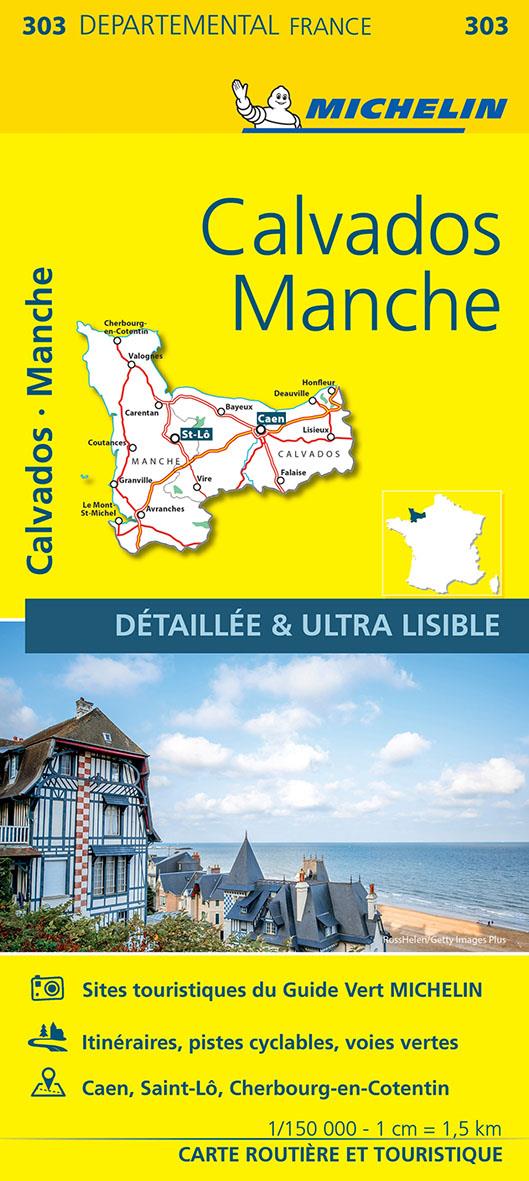 Cartes départementales n.303 : Calvados, Manche