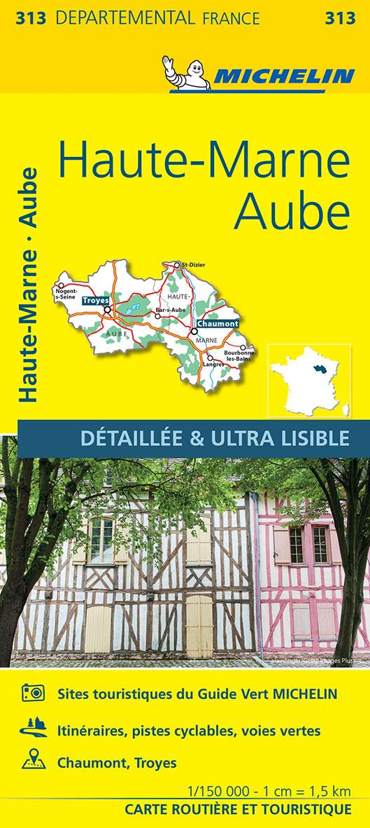 Cartes départementales n.313 : Aube, Haute-Marne