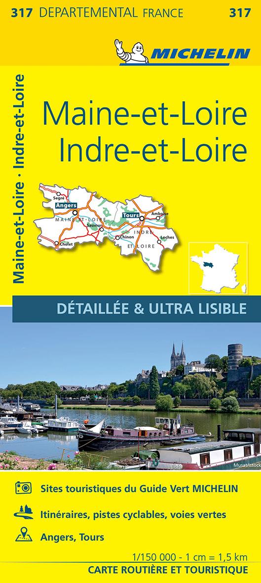 Cartes départementales n.317 : Maine-et-Loire, Indre-et-Loire