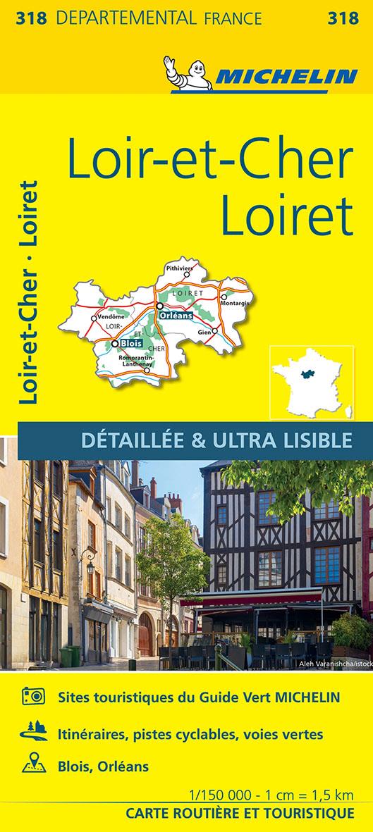 Cartes départementales n.318 : Loir-et-Cher, Loiret