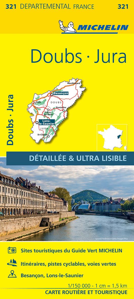 Cartes départementales n.321 : Doubs, Jura