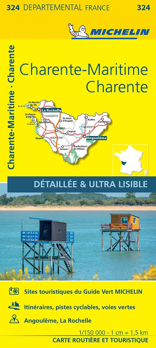 Cartes départementales n.324 : Charente, Charente-Maritime