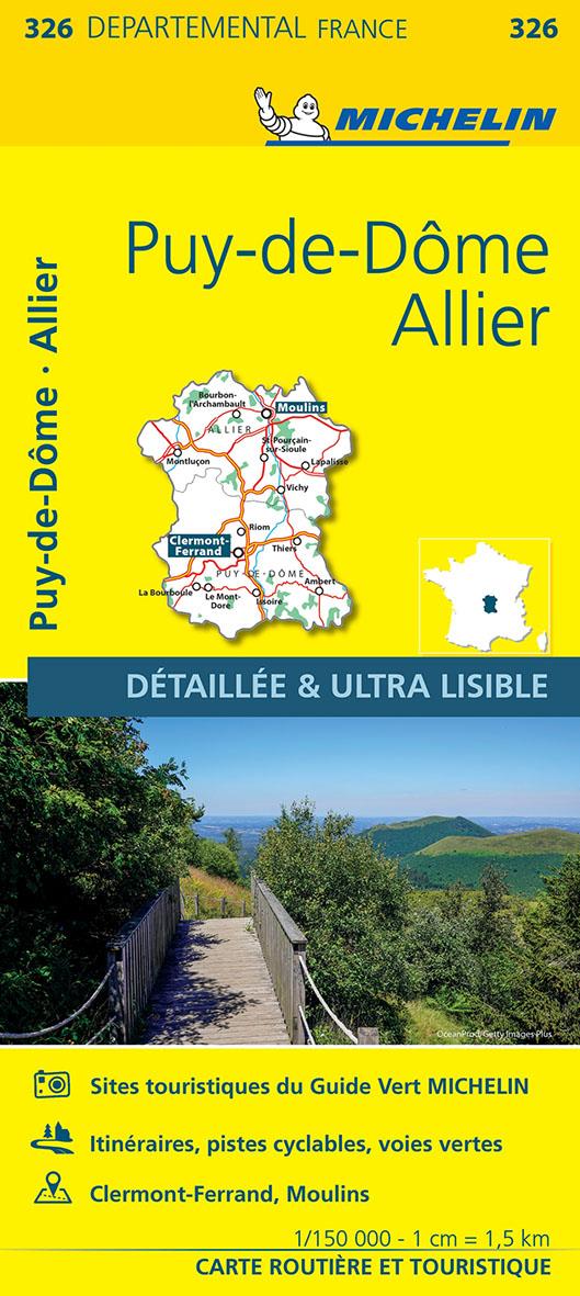 Cartes départementales n.326 : Allier, Puy-de-Dôme