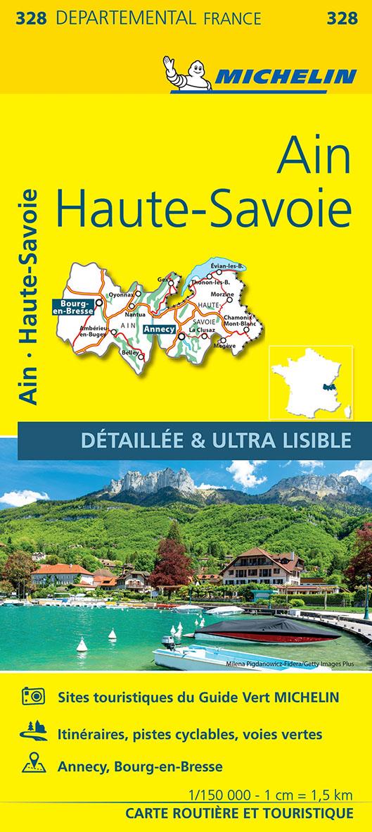 Cartes départementales n.328 : Ain, Haute-Savoie