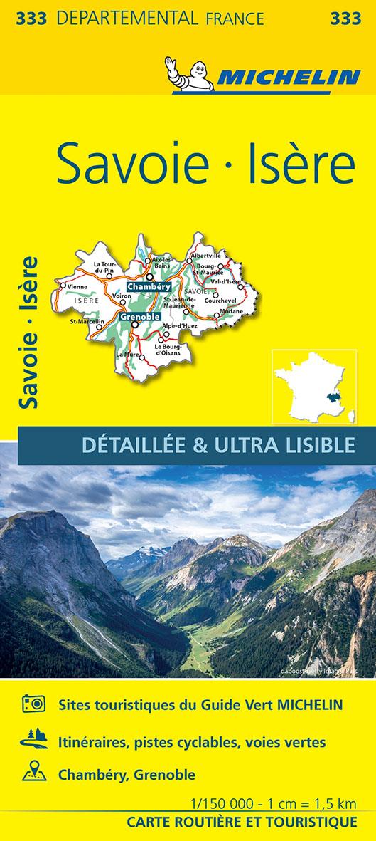 Cartes départementales n.333 : Isère, Savoie