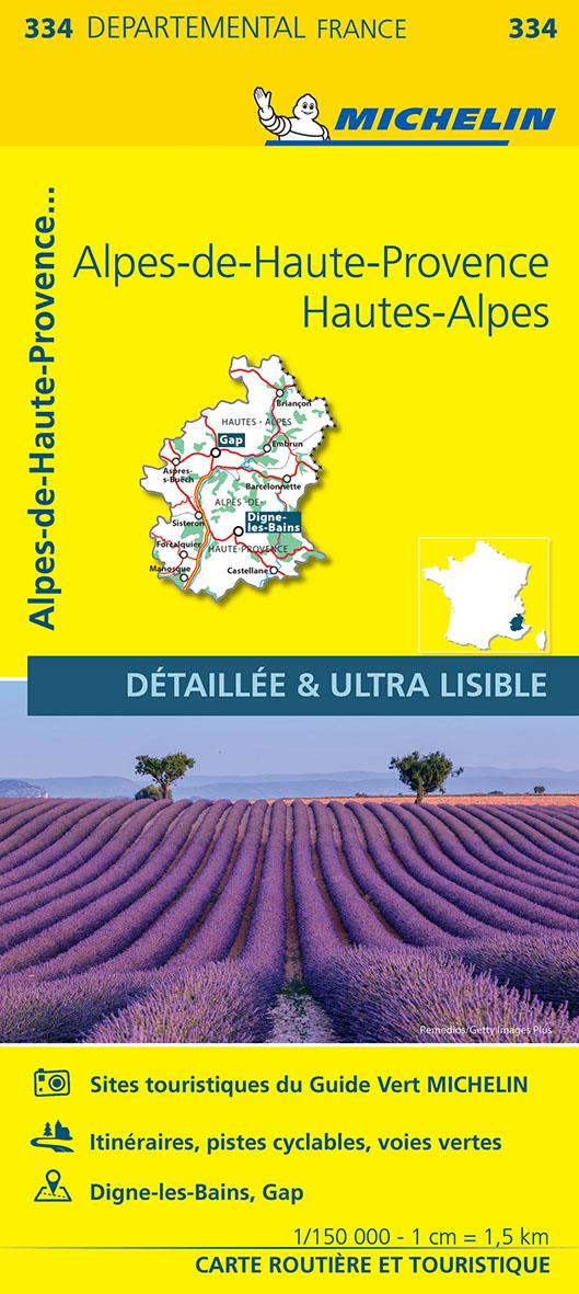 Cartes départementales n.334 : Alpes de Haute-Provence, Hautes Alpes
