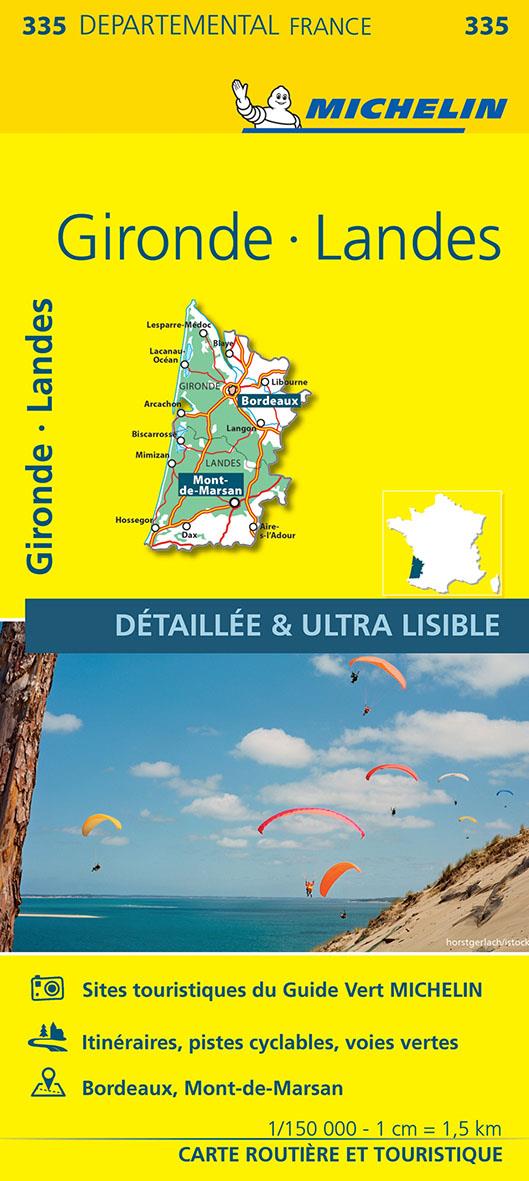 Cartes départementales n.335 : Gironde, Landes