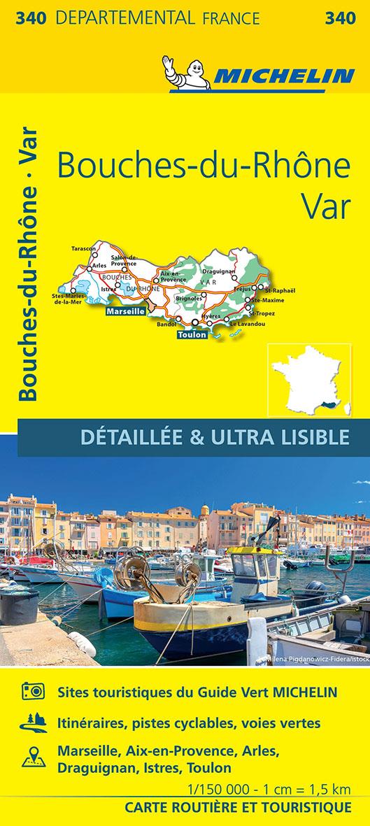 Cartes départementales n.340 : Bouches-du-Rhône, Var