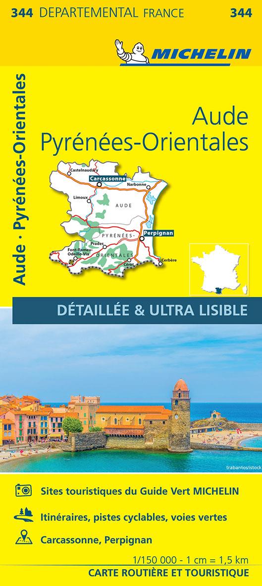 Cartes départementales n.344 : Aude, Pyrénées-Orientales