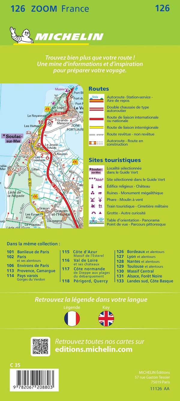 Cartes Zoom n.126 : Bordeaux et ses alentours