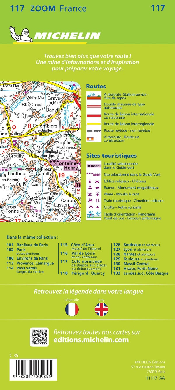 Cartes Zoom n.117 : Côte normande ; de Dieppe aux plages du débarquement