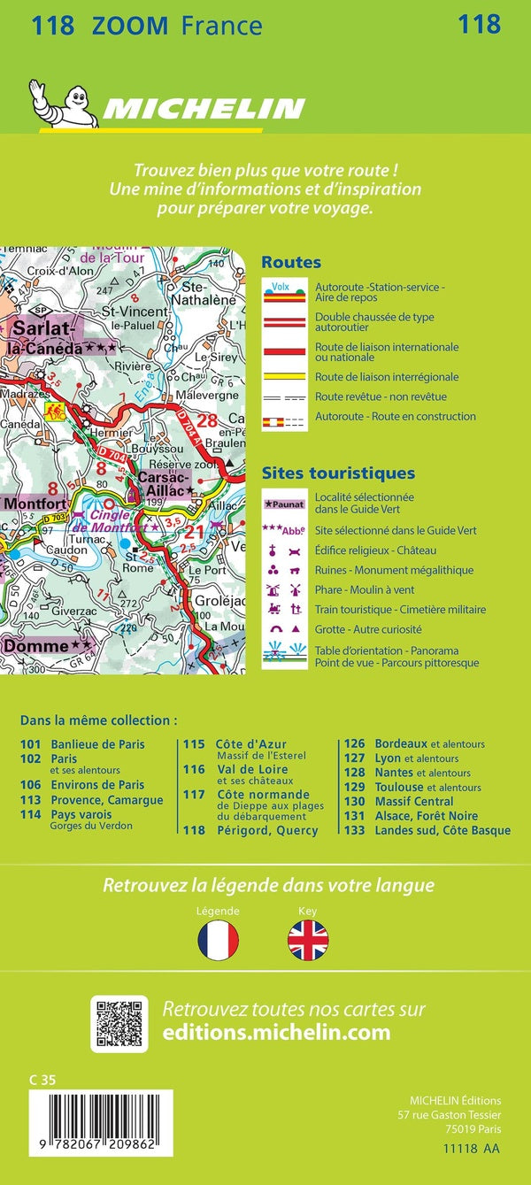 Cartes Zoom n.118 : Périgord Quercy