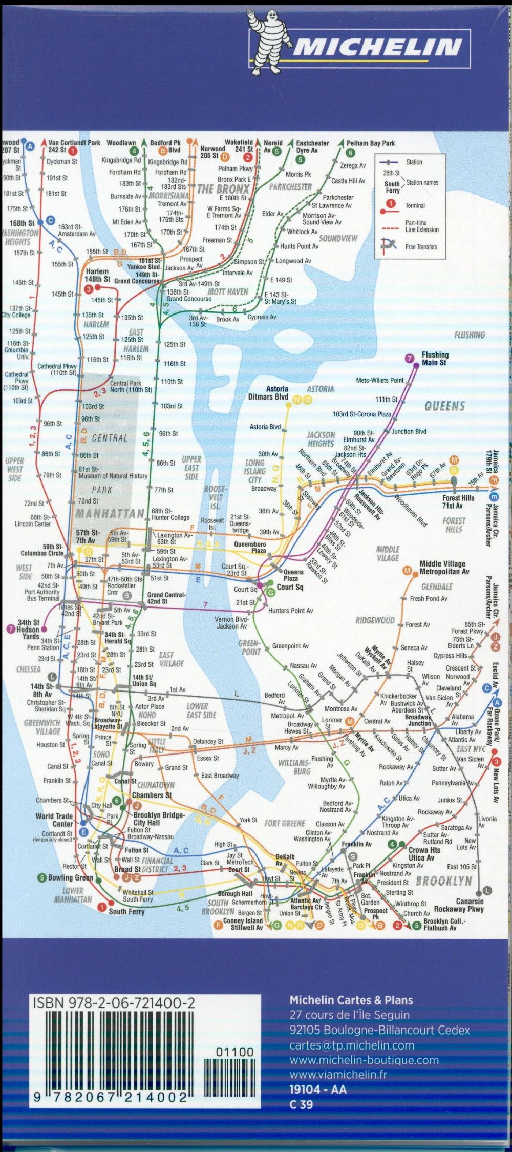 Plan new york (plastifie)