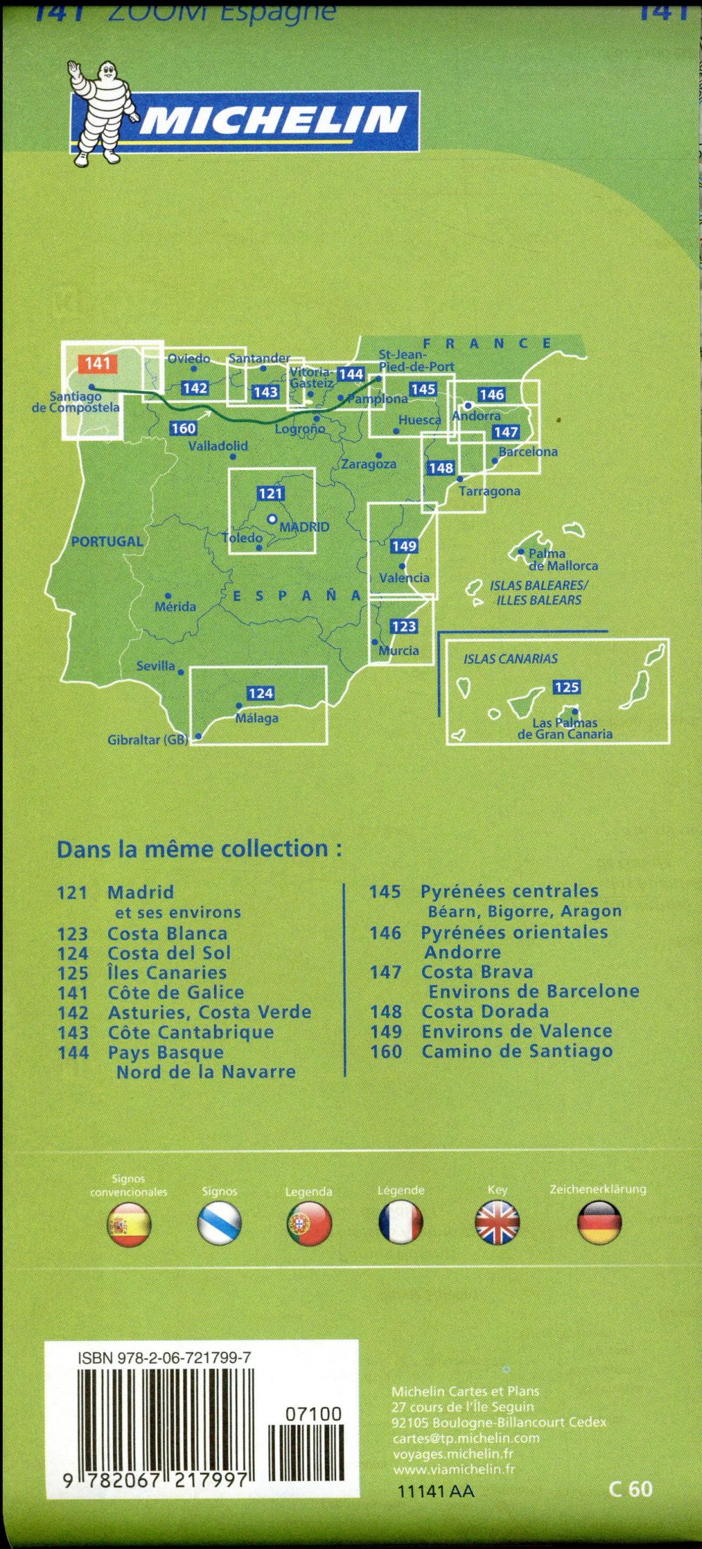 Cartes Zoom n.141 : Côte de Galicie
