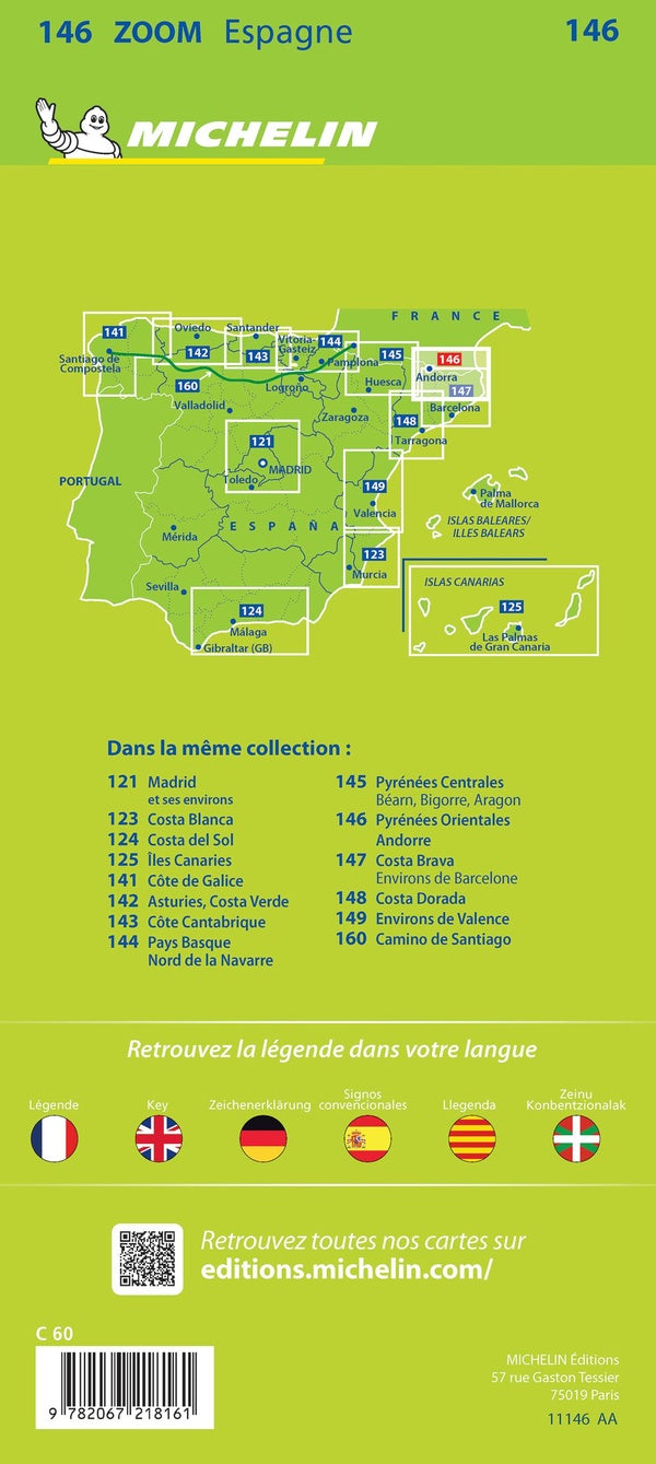 Cartes Zoom n.146 : Pyrénées orientales ; Andorre