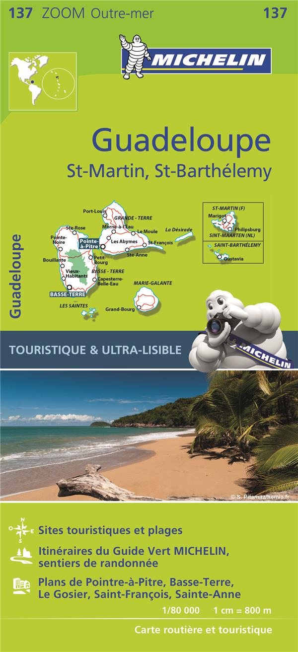 Cartes Zoom n.137 : Guadeloupe, Saint Martin, Saint Barthélemy (2e édition)