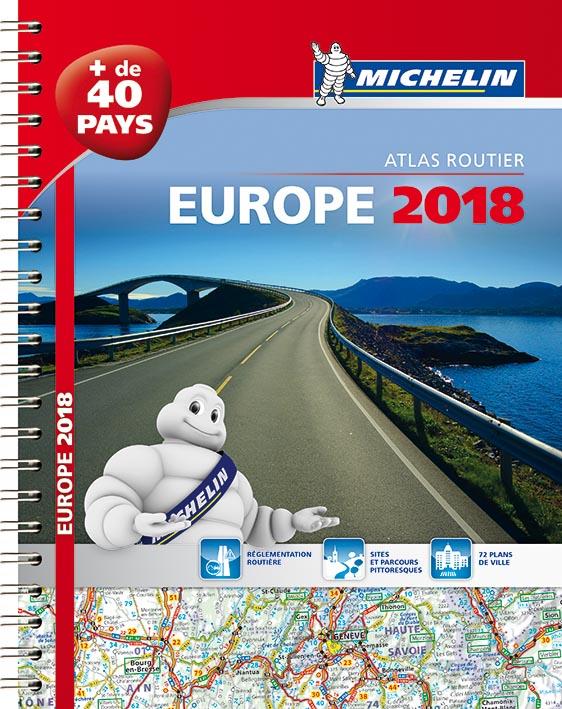 Europe ; atlas routier et touristique (édition 2018) - flash vidéo