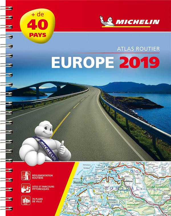 Europe : atlas routier et touristique (édition 2019)
