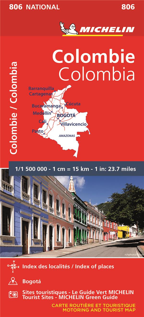 Carte nationale colombie / colombia