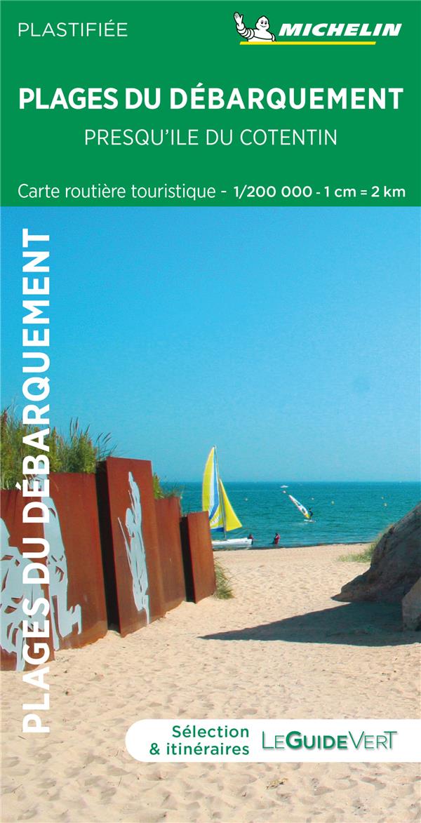 Carte touristique ; plages du débarquement ; presqu'ile du Contentin