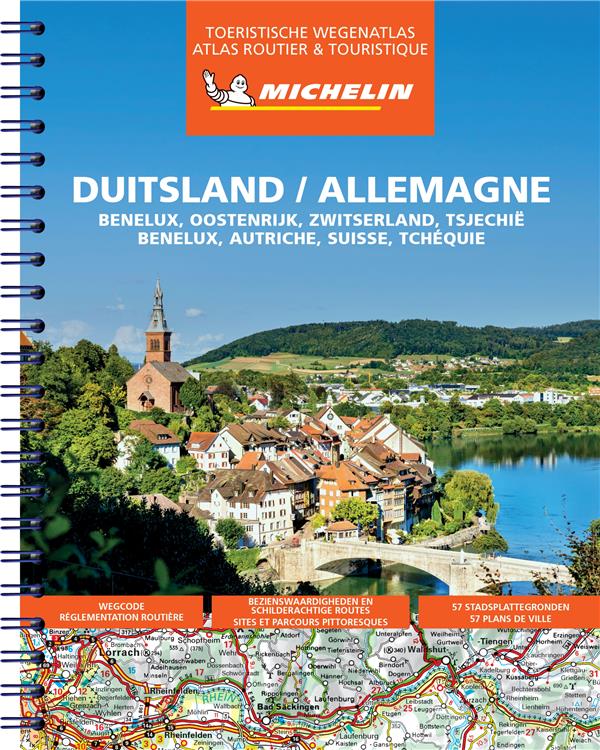 Allemagne, Benelux, Autriche, Suisse, Tchéquie : atlas routier et touristique