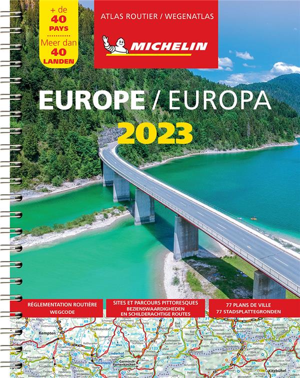 Europe : atlas routier et touristique (édition 2023) - flash vidéo